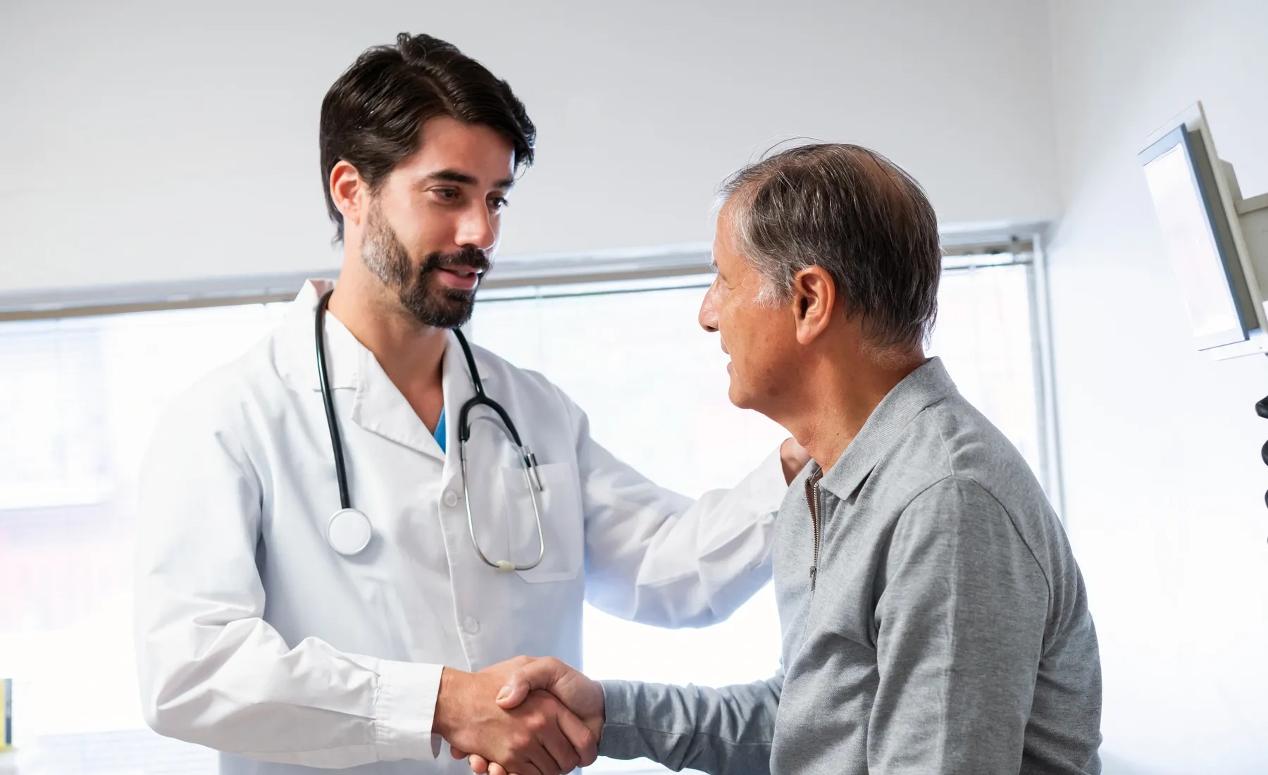 Patient receiving thoughtful healthcare support at home